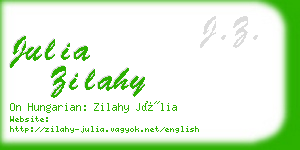 julia zilahy business card